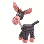Chew-Resistant Squeaky Donkey Plush Toy for Dogs – Durable Soft Toy with Sound & Tug Support