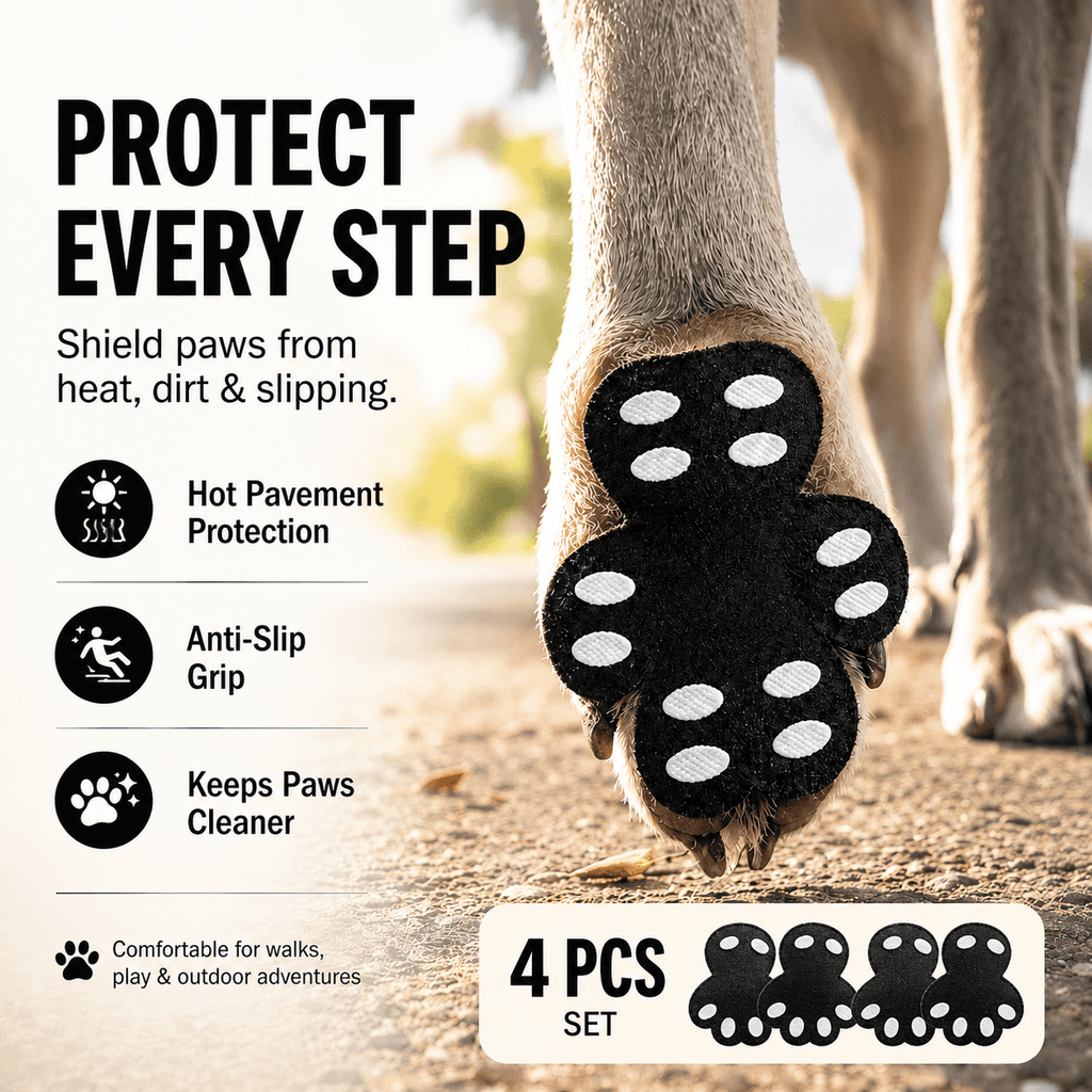 Anti-Slip Dog Paw Grips – Reusable Silicone Traction Pads for Hard Floors