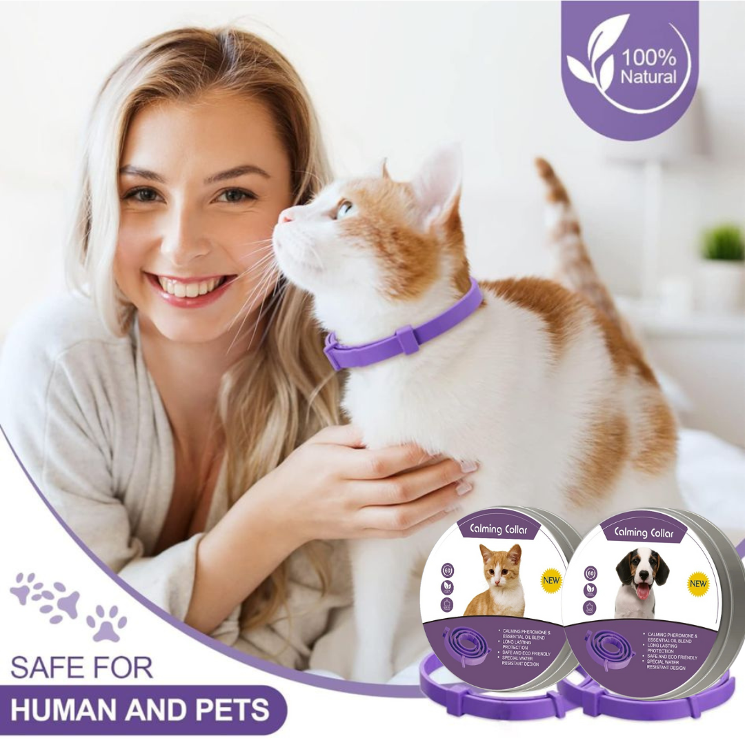 Pheromone Calming Collar for Dogs & Cats – Natural Stress Relief