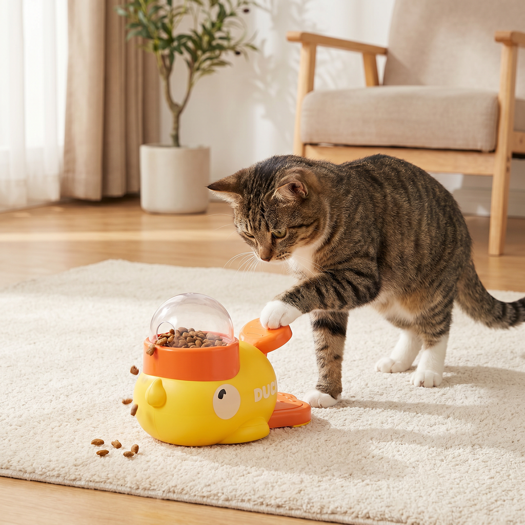 Interactive Cat Food Puzzle Toy — Slow Feed & Mental Stimulation Dispenser