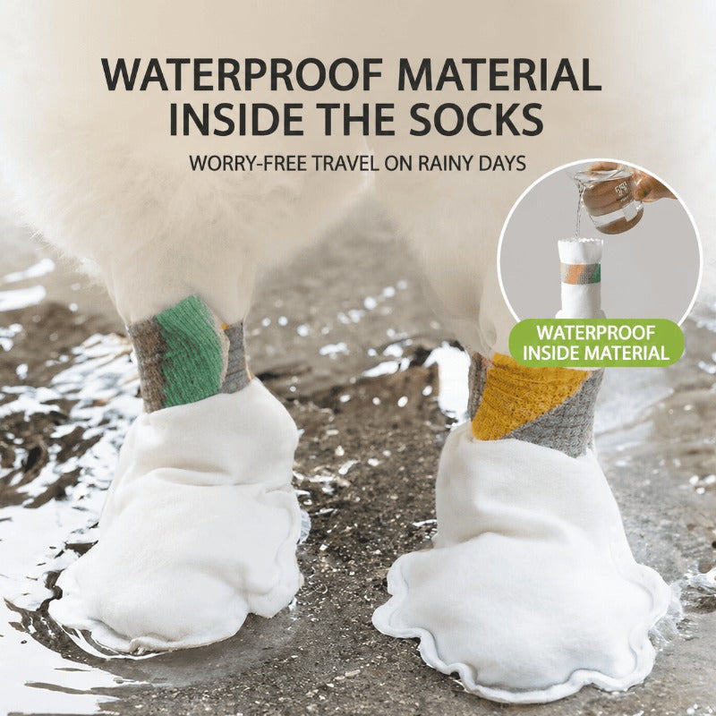 No-Wipe Waterproof Dog Paw Covers – Disposable Booties for Mud, Rain & Snow