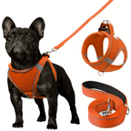 Adjustable Dog Harness & Leash Set – Reflective, Step-In Design for Easy Control