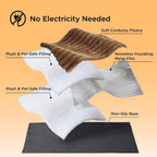Self-Warming Pet Bed for Dogs & Cats – No Electricity Needed