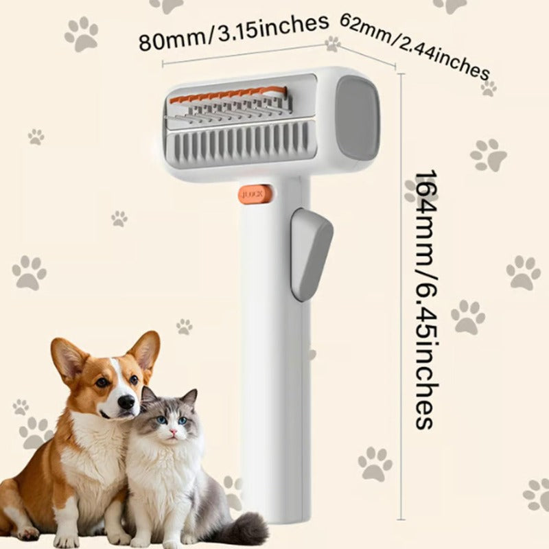 2-in-1 Deshedding Pet Comb for Dogs & Cats — Gentle Detangling & Grooming