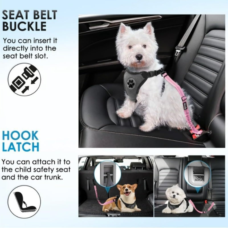 Adjustable Dog Car Seat Belt – Safe, Universal, Easy to Install
