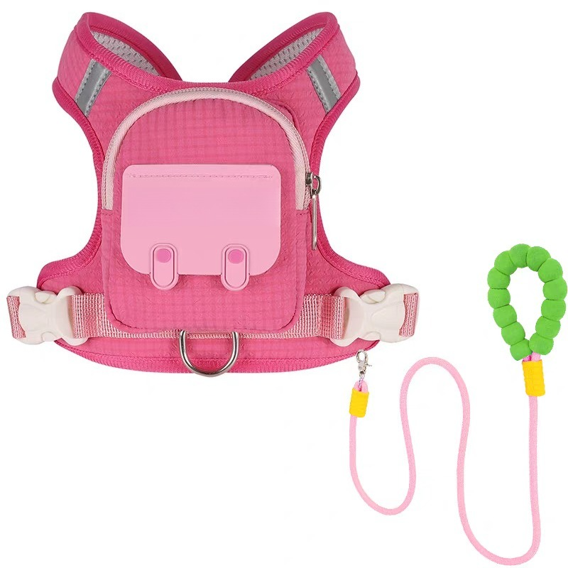 Dog Backpack Harness Set – Adjustable Pet Carrier & Walking Harness Combo