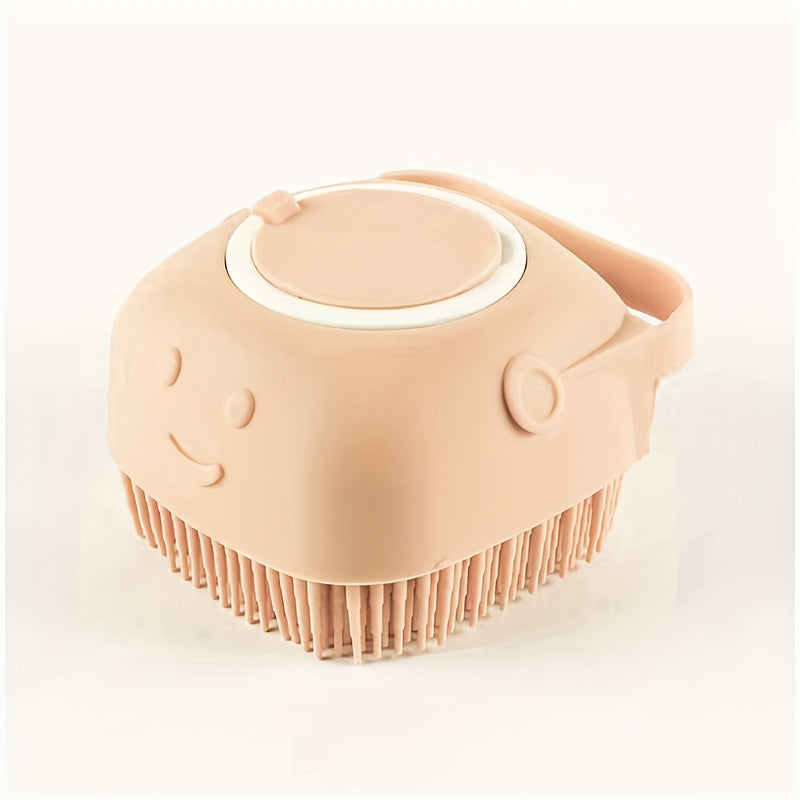 Pet Bath Brush with Built-In Shampoo Dispenser