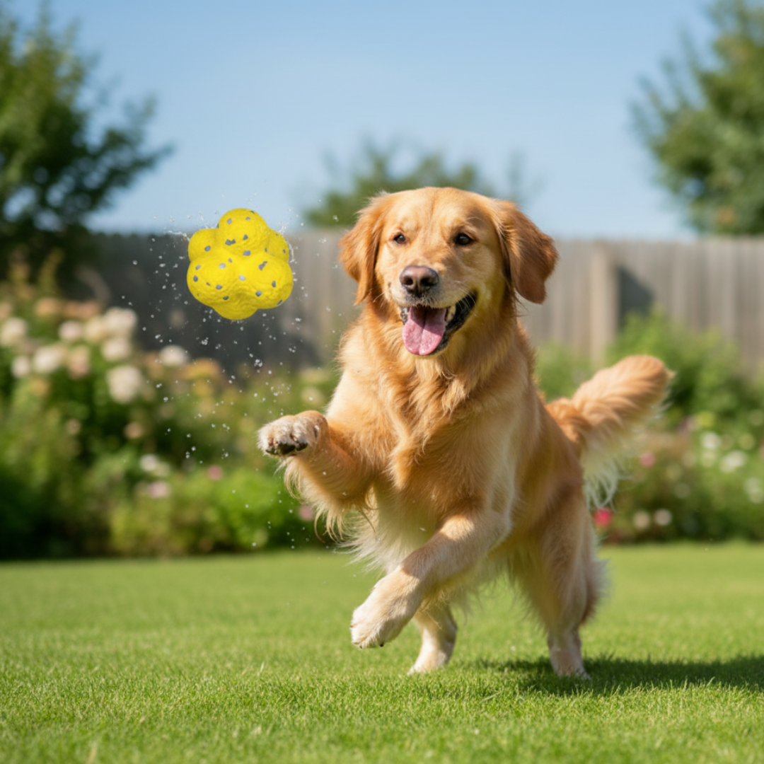 Durable Bouncing Dog Ball – Stress-Relieving Toy in Fun Dog Colors