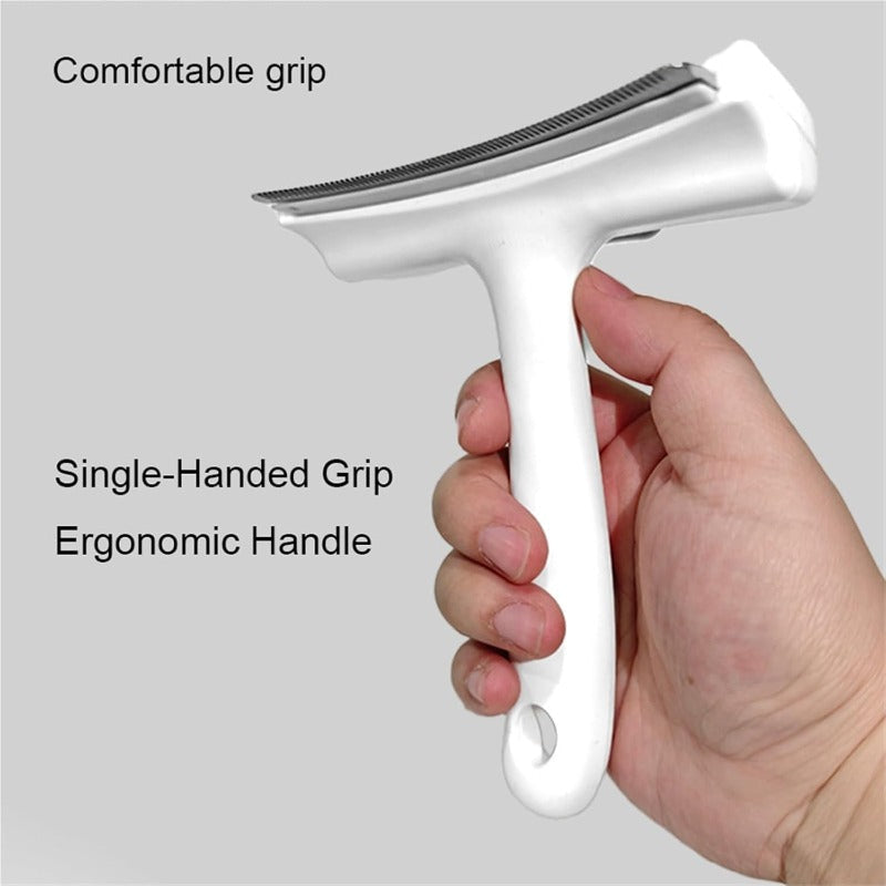 One-Click Fur Remover for Cats & Dogs — Self-Cleaning Pet Grooming Brush