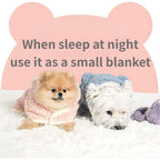 Bear-Ear Pet Cape Blanket – Cozy Wearable Dog & Cat Blanket with Snap Closure