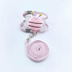Adjustable Bee-Themed Pet Harness & Leash Set for Cats and Small Dogs