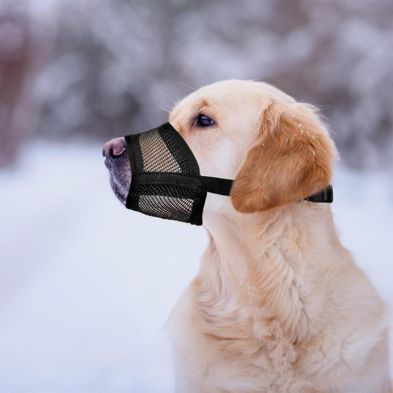 Soft & Breathable Mesh Dog Muzzle – Comfort-Fit for Long-Nosed Breeds