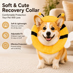 Soft Recovery Collar for Cats & Dogs – Anti-Lick Pet Cone (Comfortable, Washable, Cute Designs)