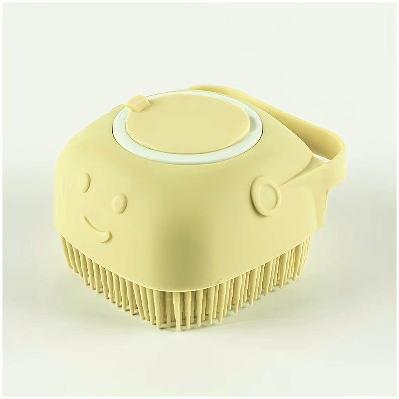 Pet Bath Brush with Built-In Shampoo Dispenser