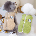 Cozy Warm Fleece Pet Outfit – Soft Coral Fleece Dog & Cat Sweater
