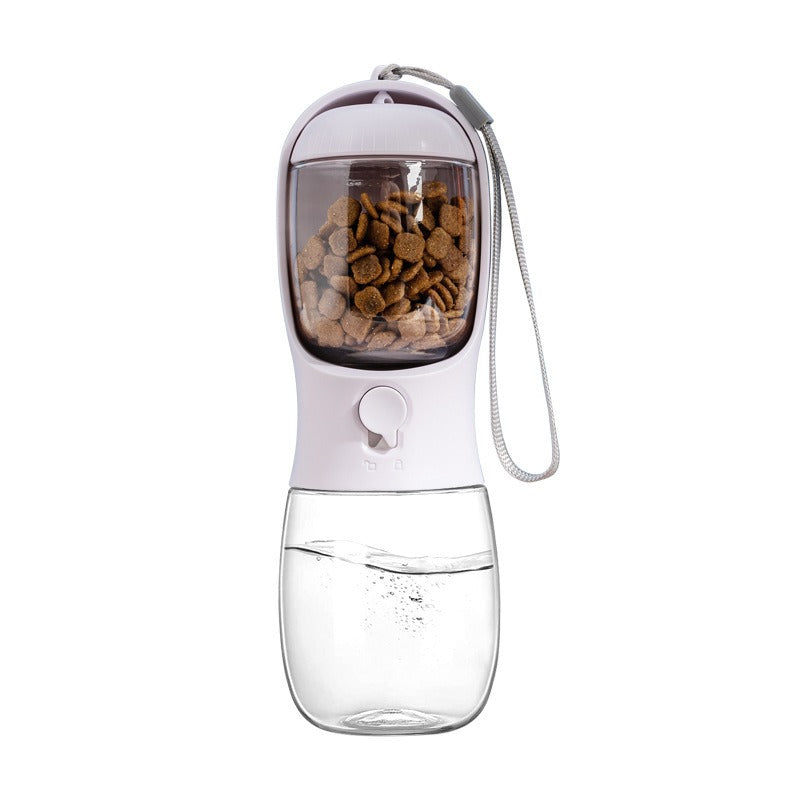 Dual-Chamber Pet Travel Flask – Dog Water Bottle & Food Container Combo