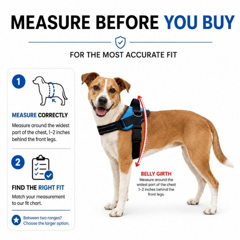 Side-Ring Gentle Guidance Dog Harness – No-Pull, Comfort-Fit, Reflective Safety