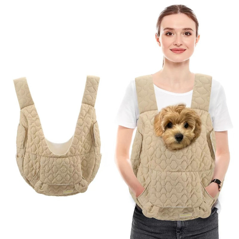 Ergonomic Front Pet Carrier Vest – Hands-Free Dog or Cat Carrier for Walking, Travel & Bonding