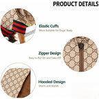 Stylish Warm Dog Jacket – Quilted Tartan Pet Coat with Full Zipper