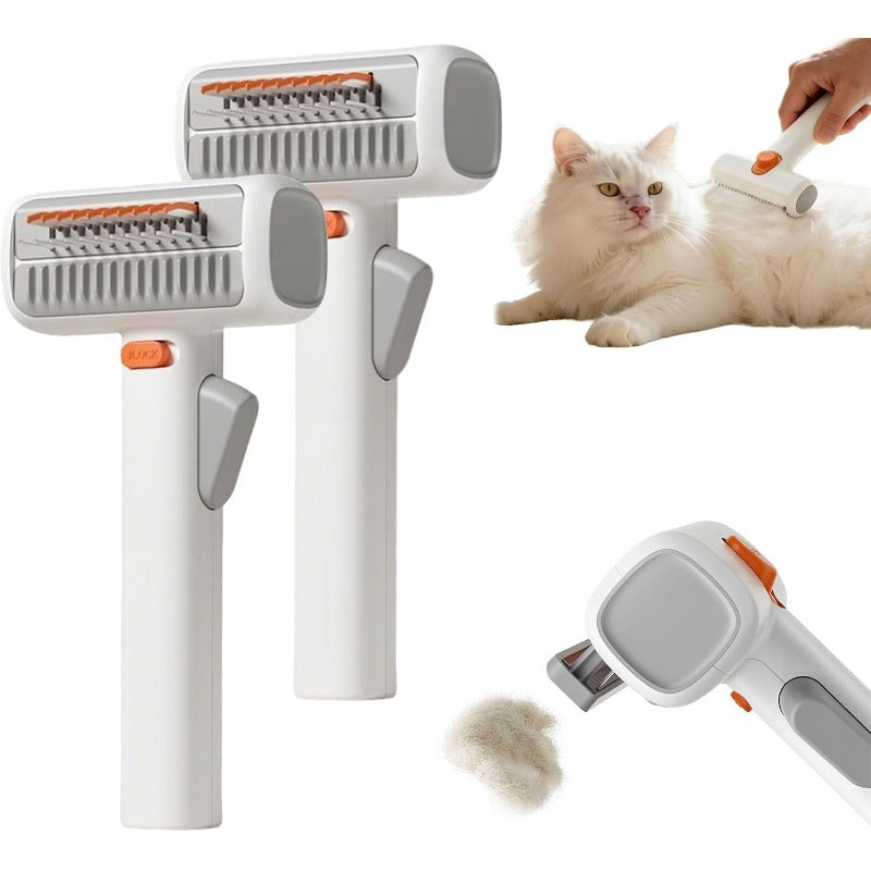 2-in-1 Deshedding Pet Comb for Dogs & Cats — Gentle Detangling & Grooming