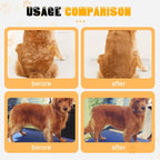 Pet Hair Comb for Dogs & Cats — Deshedding Grooming Tool with Easy-Clean Lever