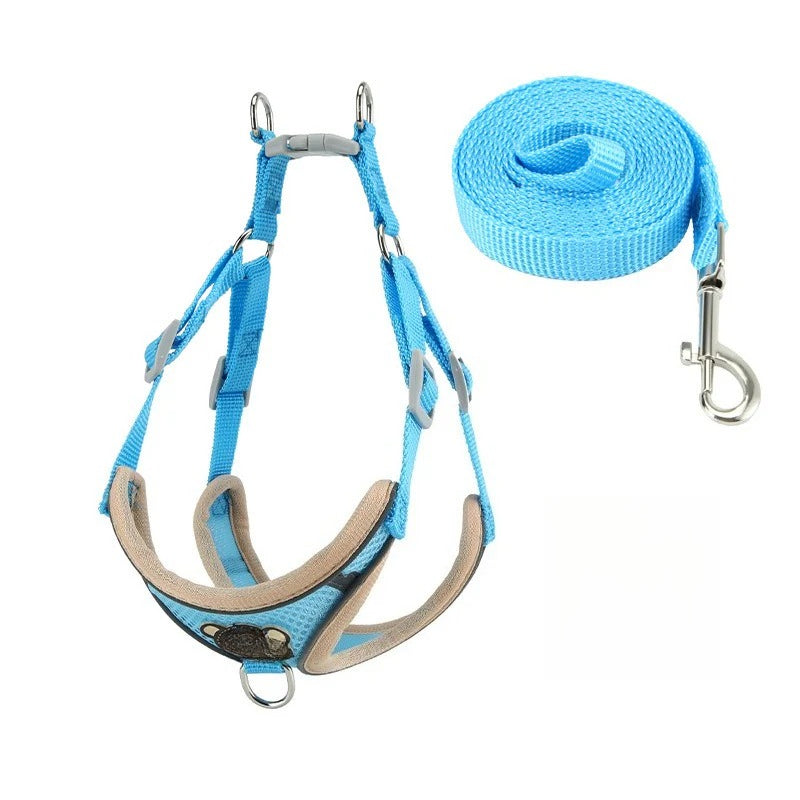 Adjustable Air Mesh Dog & Cat Harness – Breathable, Secure, Reflective