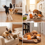 Durable Cotton Rope & Plush Dog Toy with Squeaker — Teeth Cleaning Chew Toy