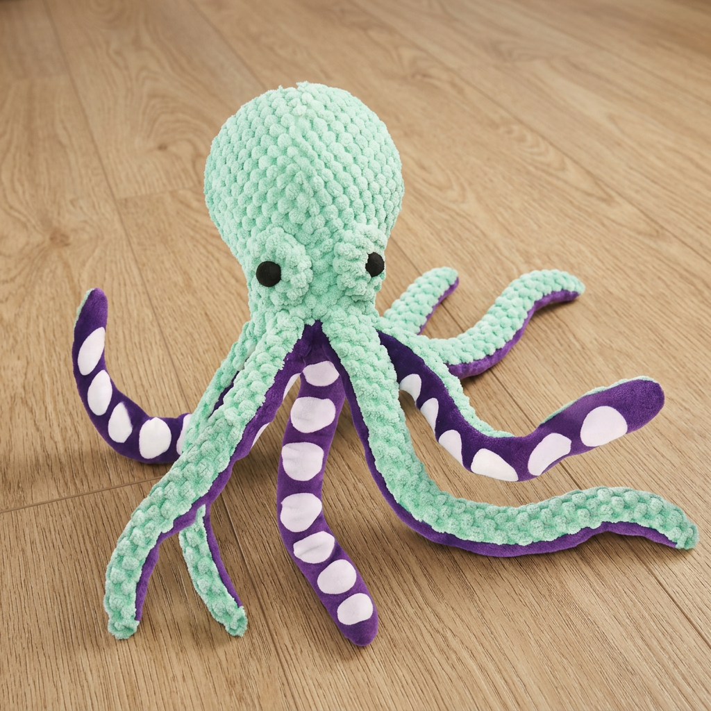Large Octopus Plush Squeaky Dog Toy – Fun, Durable & Adorable!