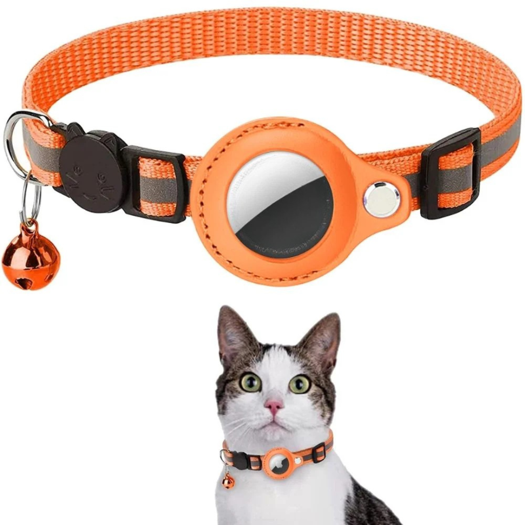 Cat Collar with Quick-Release Safety Clasp & GPS Tracker Holder