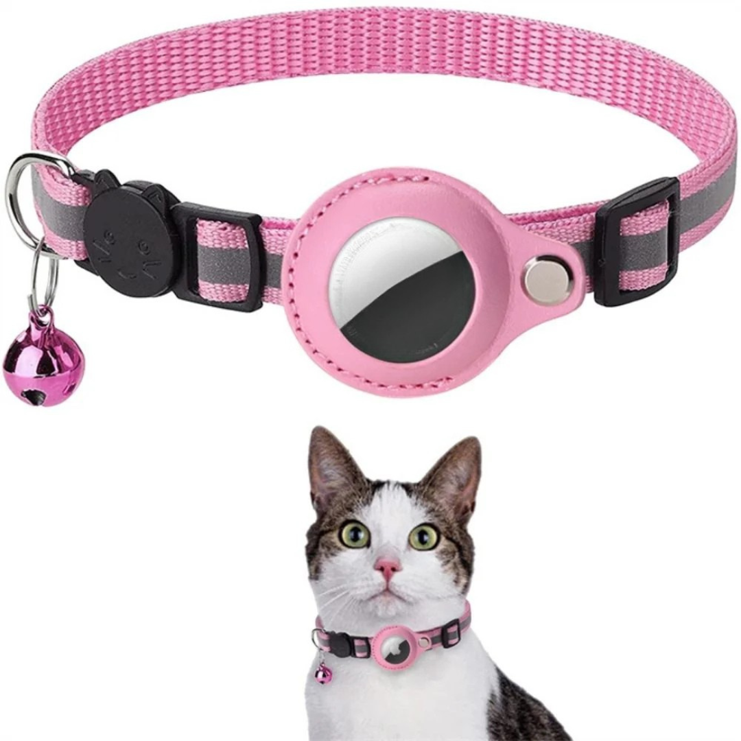 Cat Collar with Quick-Release Safety Clasp & GPS Tracker Holder