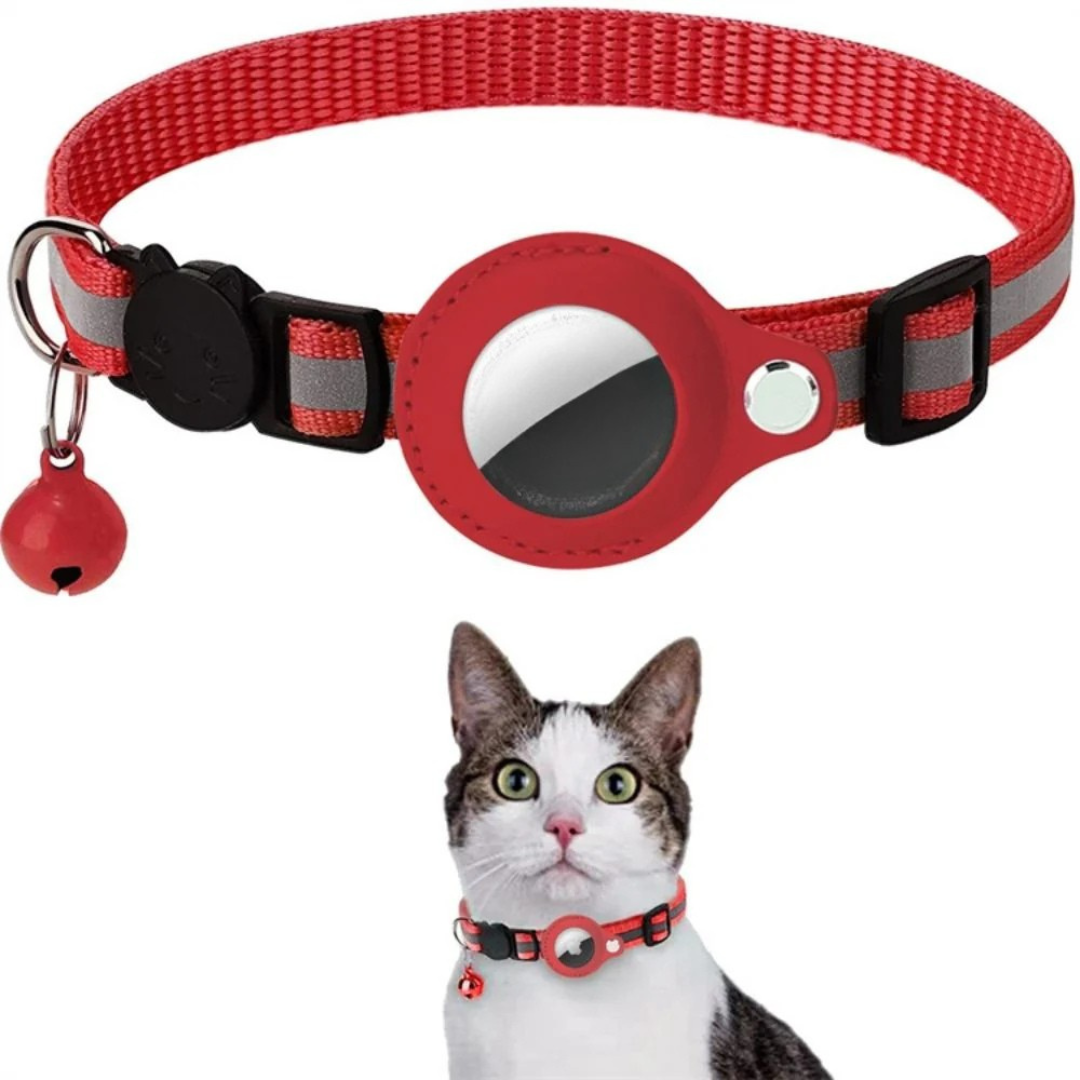 Cat Collar with Quick-Release Safety Clasp & GPS Tracker Holder