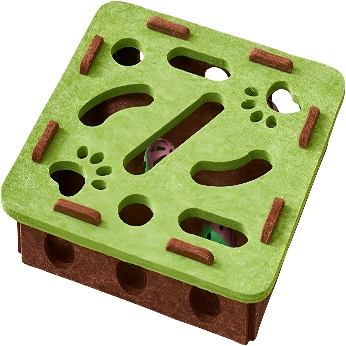 Interactive Cat Puzzle Toy – Maze Tunnel with Jingle Balls & Hide-and-Seek Play