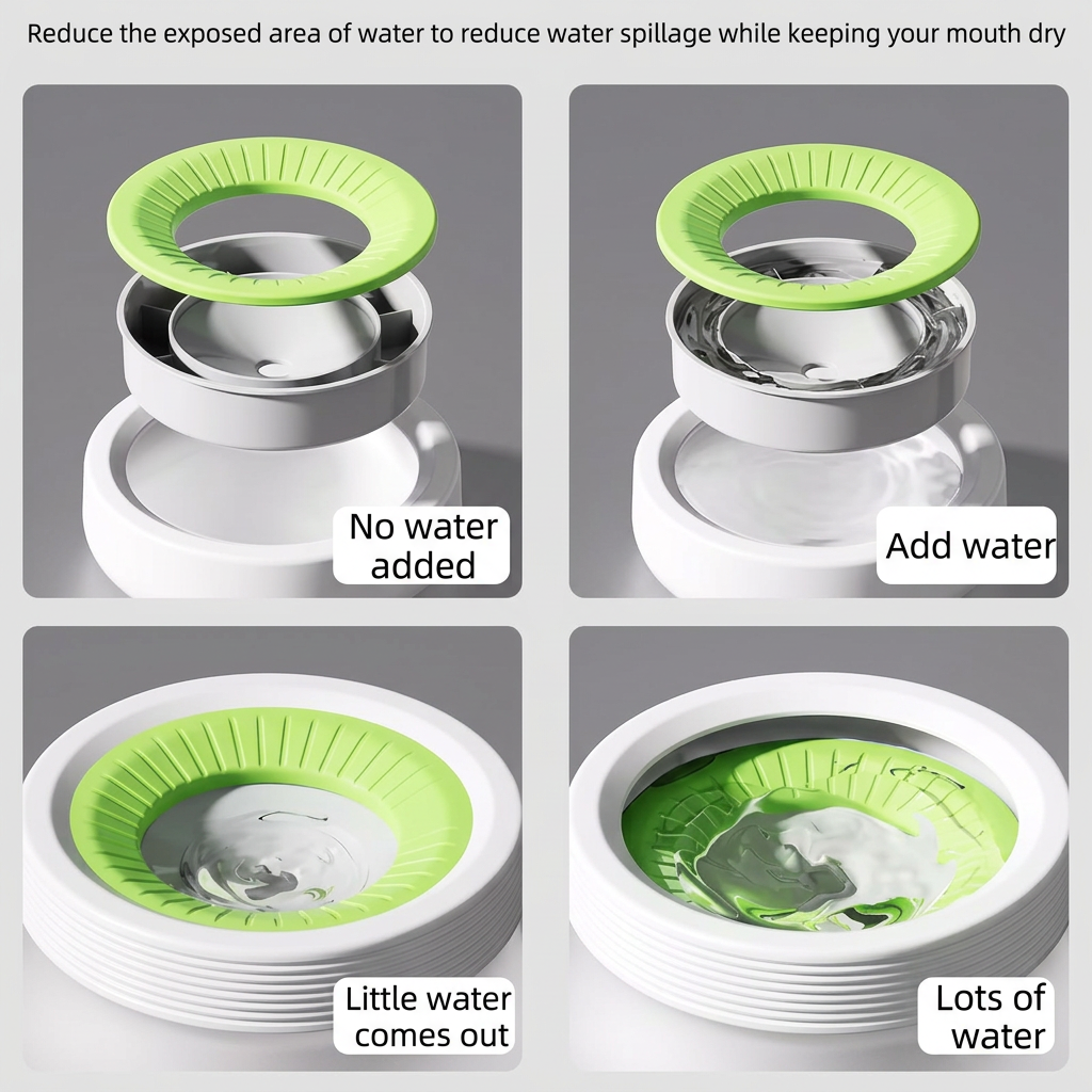 No-Spill Dog Water Bowl – Mess-Free Hydration for Active Dogs