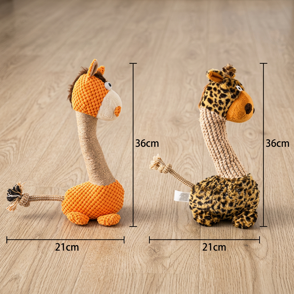 Durable Cotton Rope & Plush Dog Toy with Squeaker — Teeth Cleaning Chew Toy