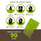 120 Biodegradable Poop Bags with Clip-On Dispenser for Dogs