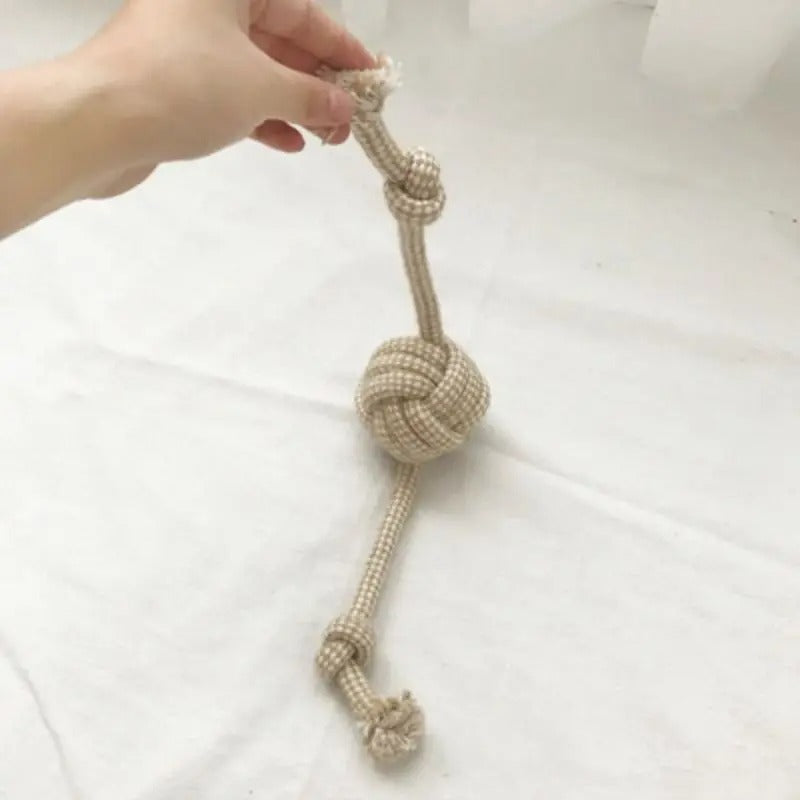 Dog Knot Toy – Fun Teeth-Cleaning Chew Toy for Puppies & Adult Dogs