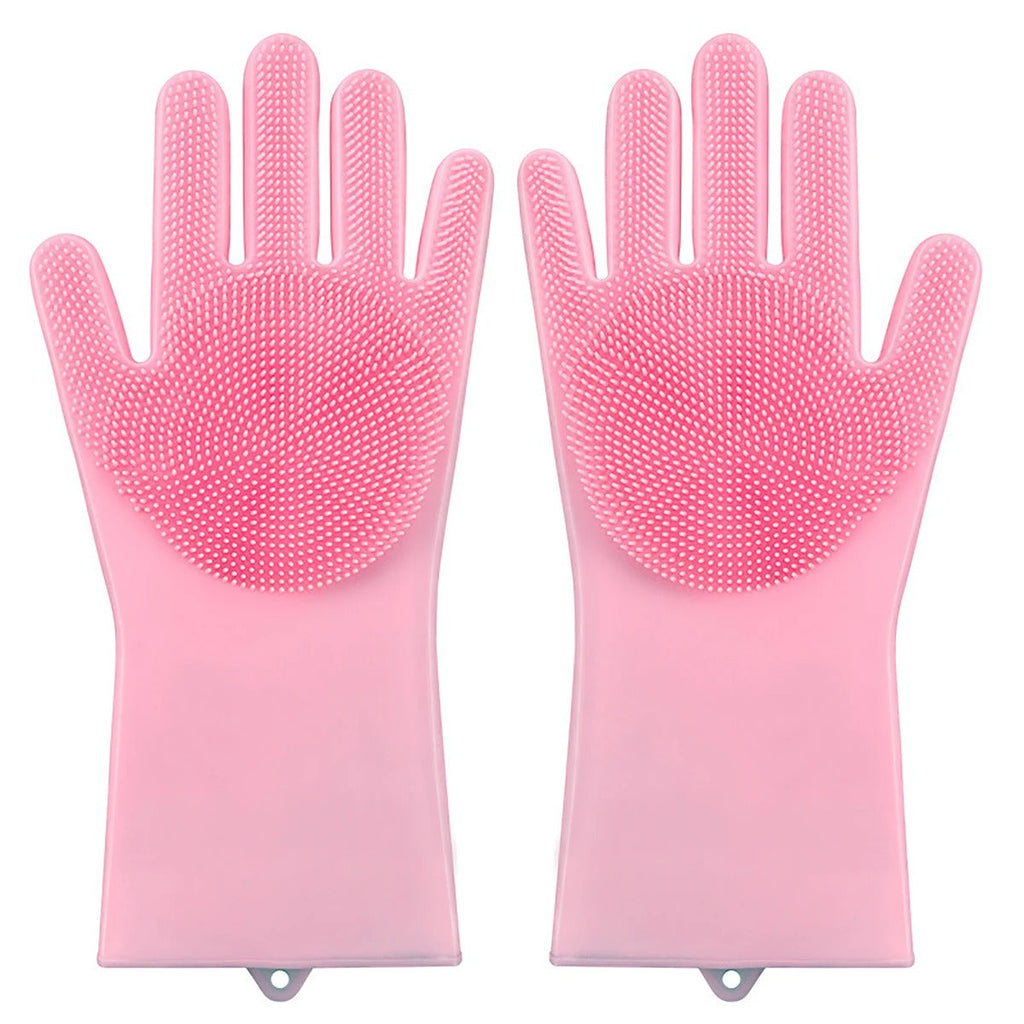 Pet Grooming & Cleaning Gloves – Gentle Brushing + Bathing Gloves for Dogs & Cats