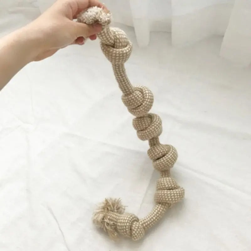 Dog Knot Toy – Fun Teeth-Cleaning Chew Toy for Puppies & Adult Dogs