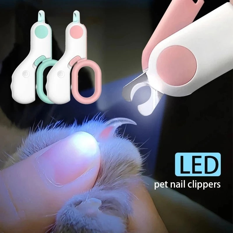 Professional Pet Nail Clipper with Built-in LED Light