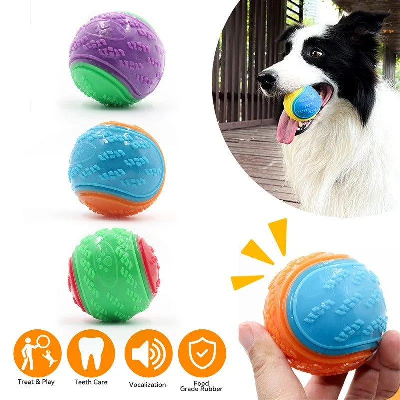 Soft TPR Dog Toy – Squeaky Chew Toy for Gentle Play & Long-Lasting Fun