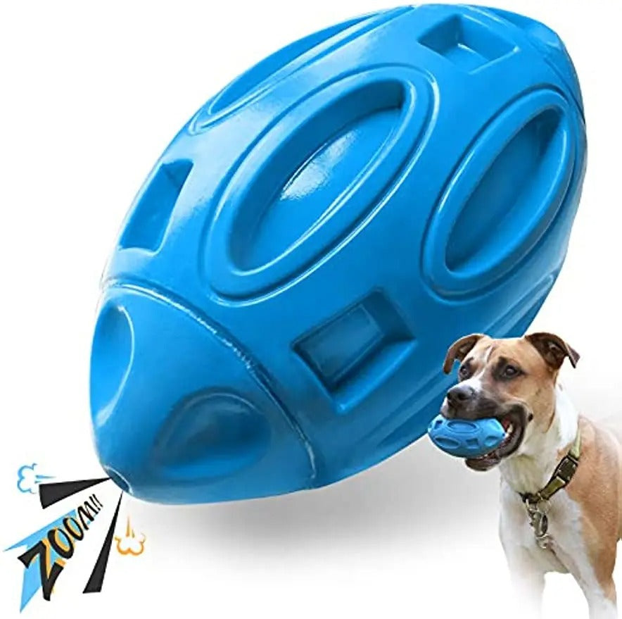 Squeaky Dog Chew Toys for Aggressive Chewers – Durable Rubber Puppy Teething Toy