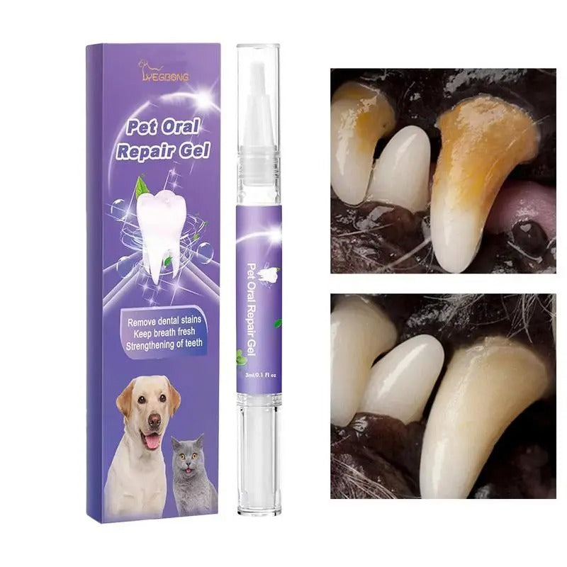 Pet Dental Care Gel Pen – Plaque & Tartar Remover for Dogs & Cats