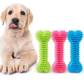 Soft Rubber Bone-Shaped Chew Toy for Dogs — Bite-Resistant & Dental-Friendly!