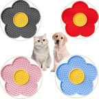 Sunflower-Shaped Dog Lick Mat for Mental Stimulation & Calm Feeding