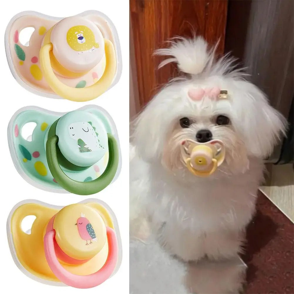 Pet Calming Pacifier – Soft Chew Toy for Anxiety Relief
