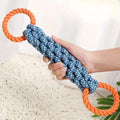 Dog Rope Toy with Double Rings – Durable Chew & Tug-of-War Toy for Medium to Large Dogs