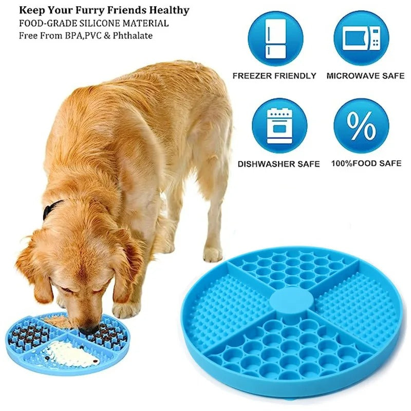 CalmBite Lick Mat for Dogs & Cats – Stress-Relieving Slow-Feeding Mat