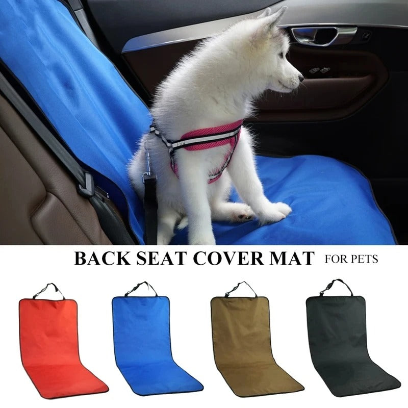 Car Back Seat Cover for Dogs & Pets – Waterproof, Non-Slip, Easy-Fit