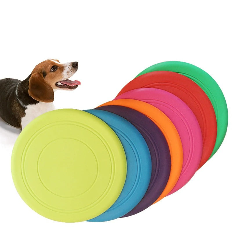 7-Color Silicone Flying Disc Dog Toy – Soft, Durable & Fun!