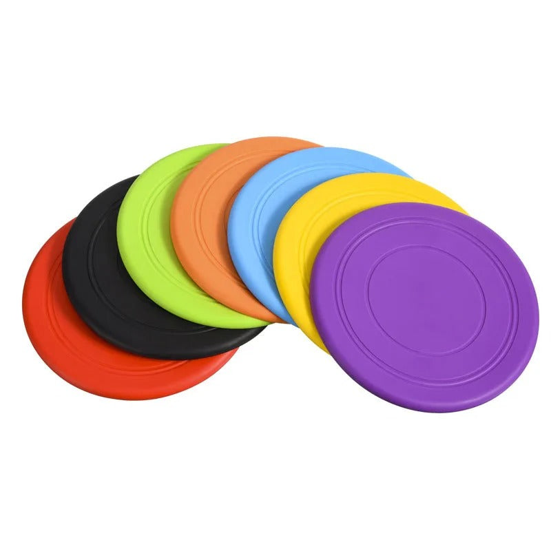 7-Color Silicone Flying Disc Dog Toy – Soft, Durable & Fun!